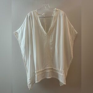 Forever 21 Beachy White Crochet Tunic Top